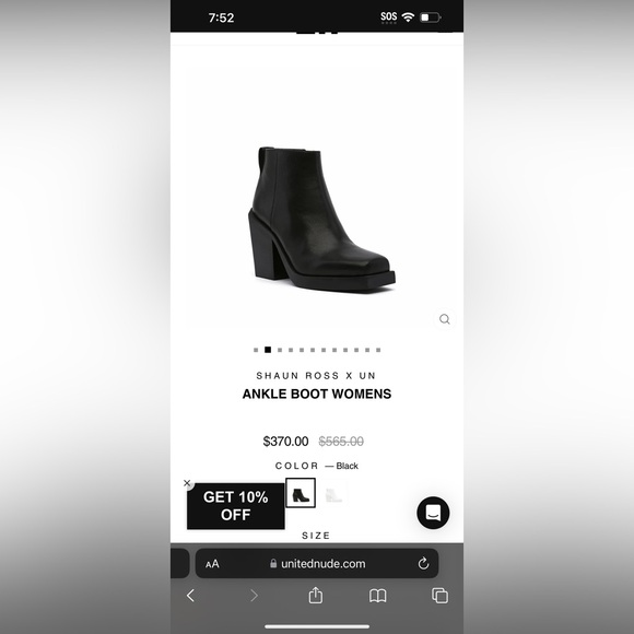 Shaun Ross united nude booties 41 - Picture 6 of 6